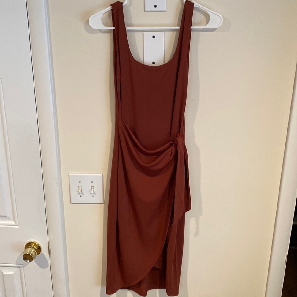 Express body con wrap dress